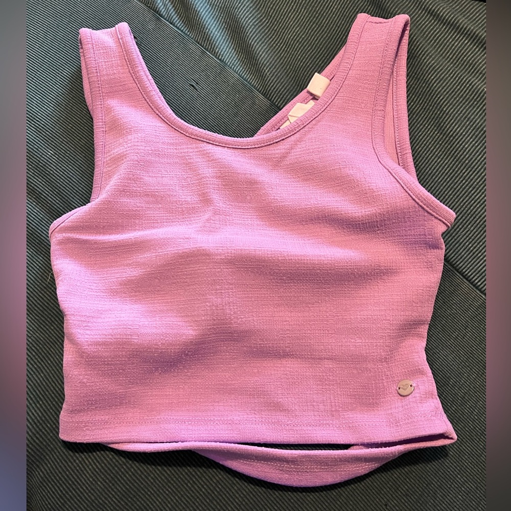 Roxy cropped crossbody tank xs